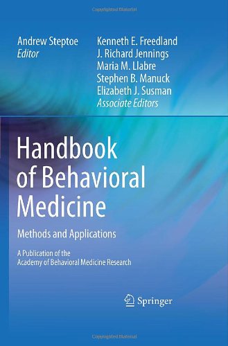 Handbook of Behavioral Medicine: Methods and Applications