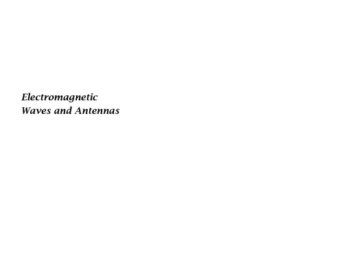 Electromagnetic waves and antennas