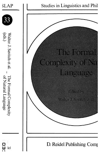 The Formal Complexity of Natural Language