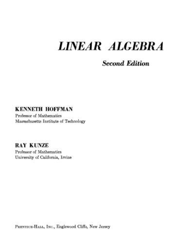 Linear algebra