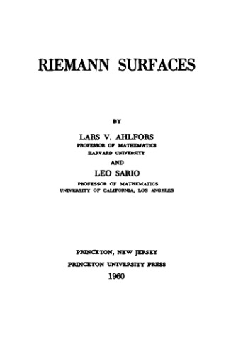 Riemann surfaces