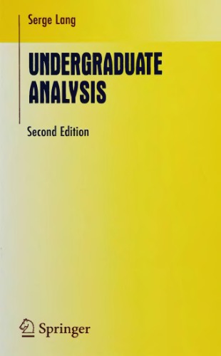 Undergraduate analysis