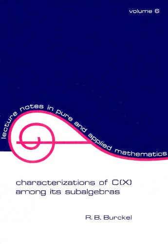 Characterizations of C(X) among its subalgebras