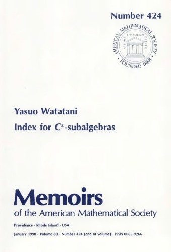 Index for C-star-subalgebras