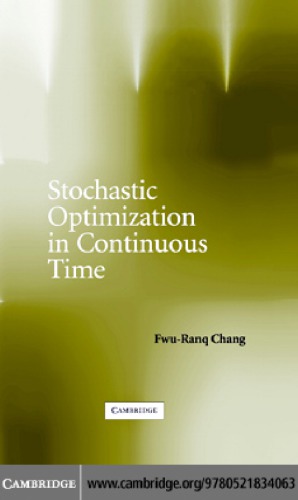 Stochastic optimization in continuous time