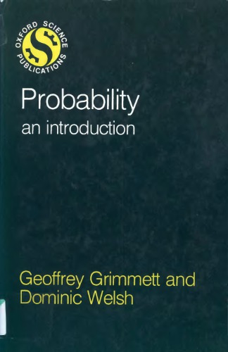 Probability. An introduction