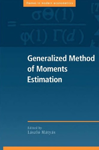 Generalized method of moments estimation