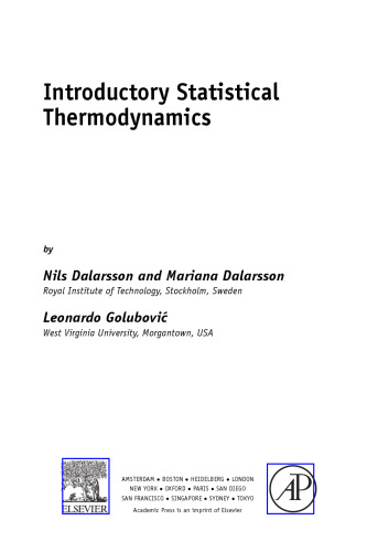 Introductory Statistical Thermodynamics
