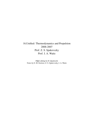 Thermodynamics and propulsion