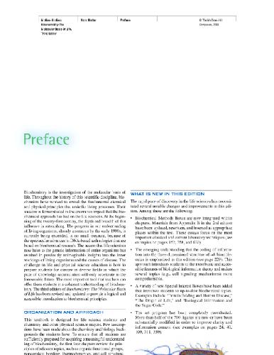 Biochemistry: the molecular basis of life(some pages cut at bottom)