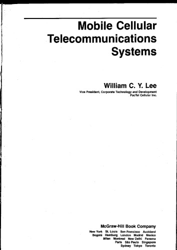 Mobile Cellular Telecommunications Systems