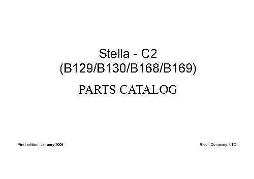 Stella - C2. (B129, B130, B168, B169)parts catalog