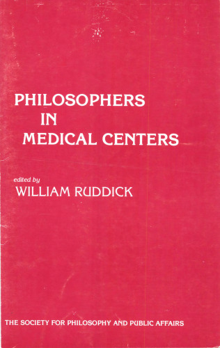 Philosophers in Medical Centers