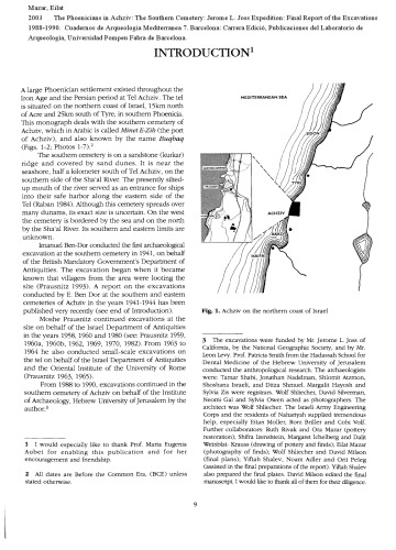 The Phoenicians in Achziv: The Southern Cemetery: Jerome L. Joss Expedition: Final Report of the Excavations 1988-1990