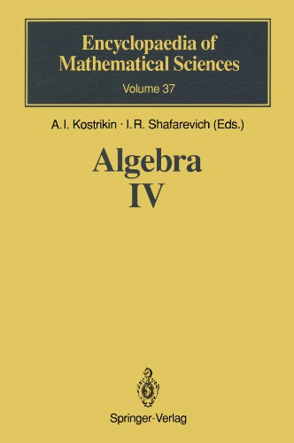 Algebra IV: Infinite Groups. Linear Groups (Encyclopaedia of Mathematical Sciences) (v. 4)