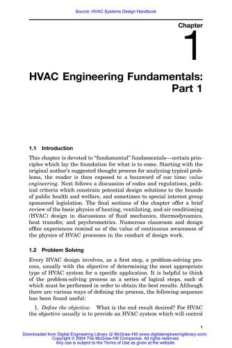 Hvac Systems Design Handbook