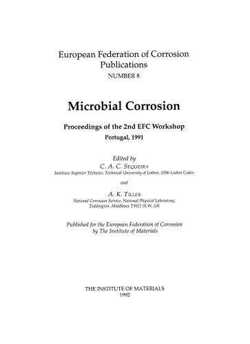 B0526 Microbial corrosion (EFC 8) (matsci)