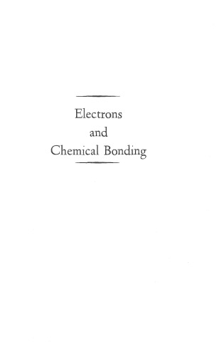 Electrons and Chemical Bonding