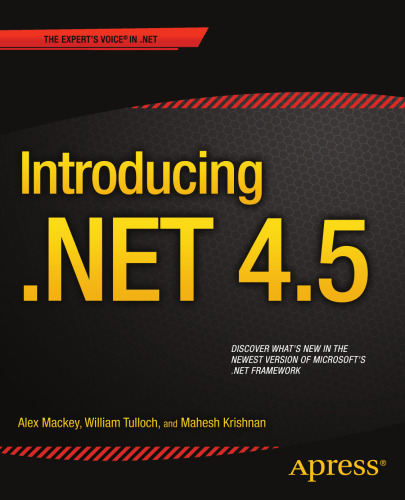 Introducing .NET 4.5