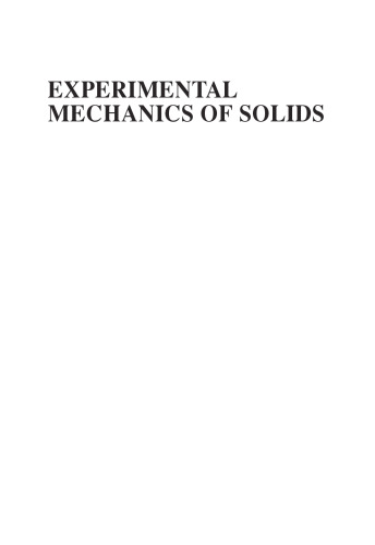 Experimental Mechanics of Solids