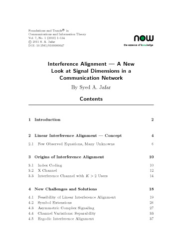 Interference Alignment