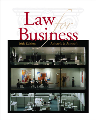 Cengage Advantage Books: Law for Business