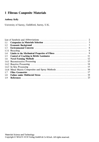 Structure and Properties of Composites