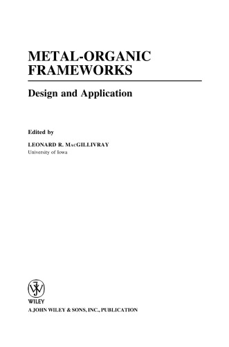 Metal-organic frameworks : design and application