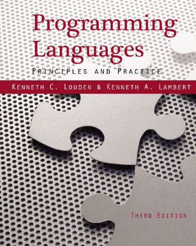 Programming languages: principles and practice