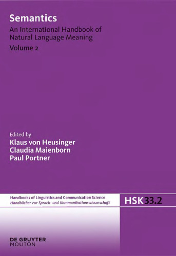 Vol.2. Semantics: an international handbook of natural language meaning