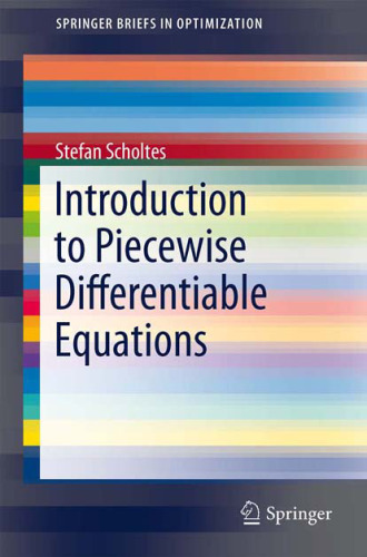 Introduction to piecewise differentiable equations