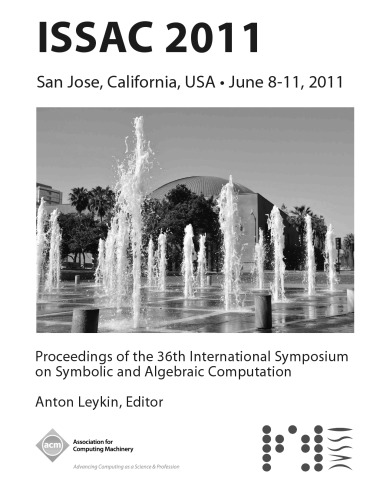 Proceedings of the 36th international symposium on Symbolic and algebraic computation