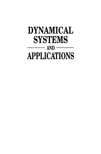 Dynamical systems and applications