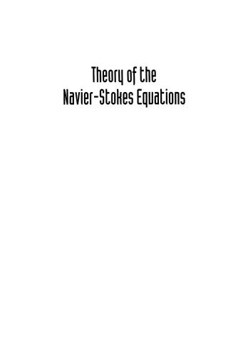 Theory of the Navier-Stokes equations