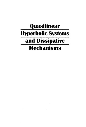 Quasilinear hyperbolic systems and dissipative mechanisms