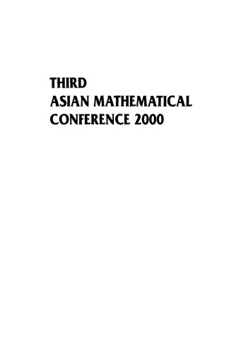 Proceedings of the Third Asian Mathematical Conference 2000 : University of the Philippines, Diliman, Philippines, 23-27 October 2000