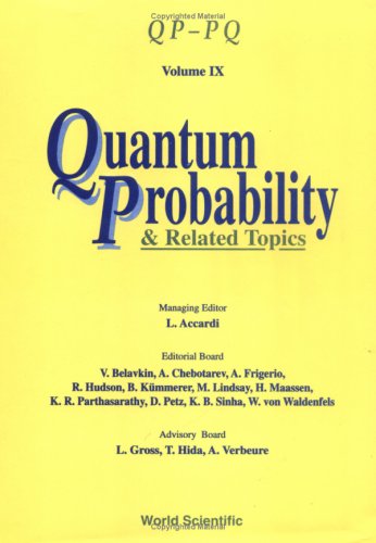 Quantum probability and related topics : vol. 9