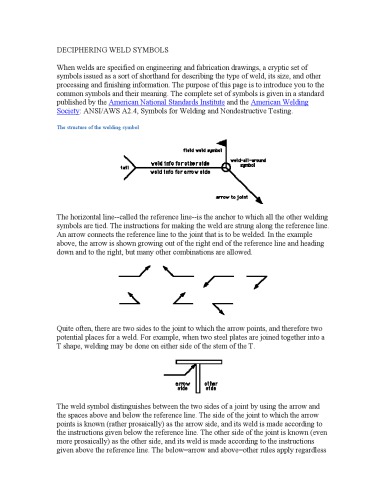 Deciphering Welding Symbols