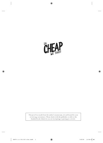 In cheap we trust : the story of a misunderstood American virtue