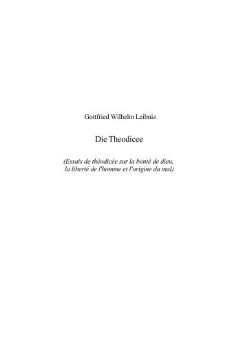 Die Theodicee