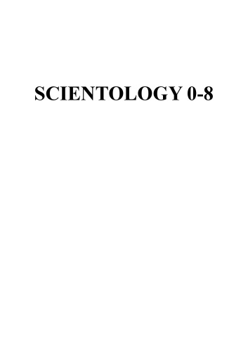 Scientology 0-8 : das Buch der Grundlagen