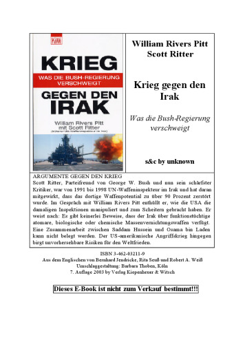 Krieg gegen den Irak was die Bush-Regierung verschweigt