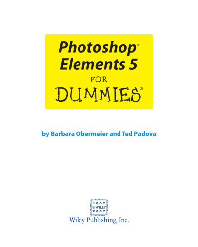 Photoshop elements 5 for dummies