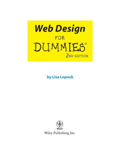 Web design for dummies