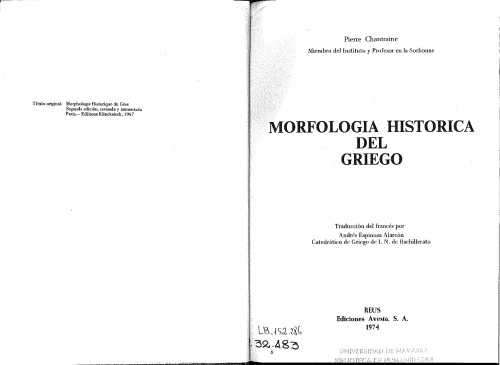 Morfología histórica del griego