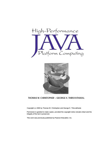 High-Performance Java Platform Computing: Multithreaded and Networked Programming