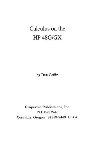 Calculus on the HP-48G