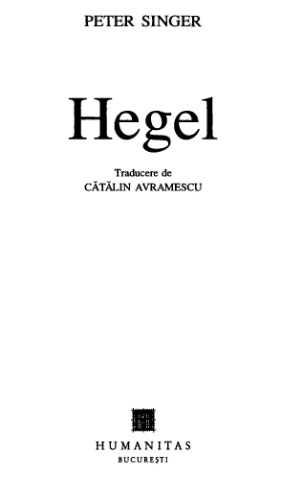 Hegel (Maestrii spiritului)