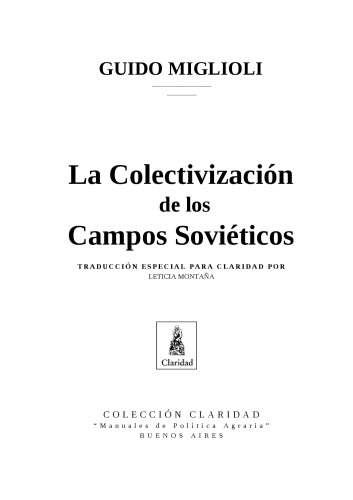 La colectivización de los campos Soviéticos