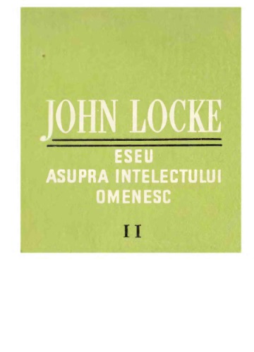 Eseu asupra intelectului omenesc, vol. 2